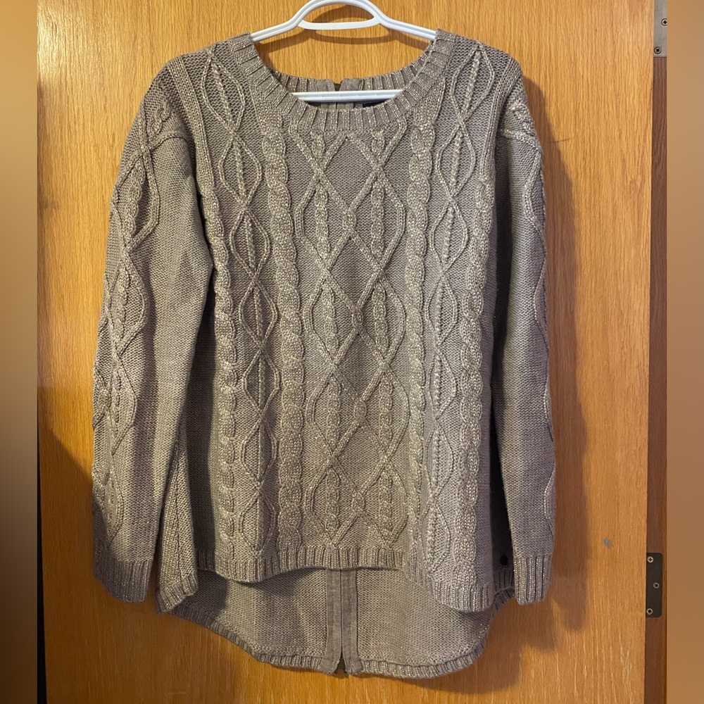 Cable knit sweater